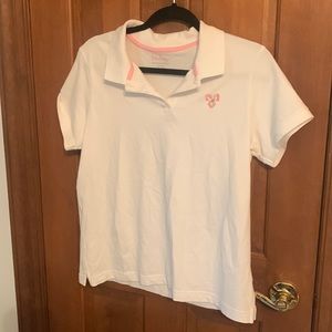 Lilly Pulitzer white polo top extra large